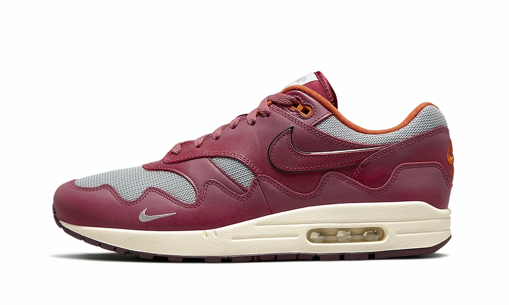 Air Max 1 Patta Rush Maroon backpacking - running shoes Grip Technology