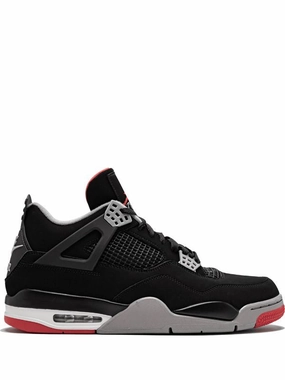 running with music shoes Light color option Air Jordan 4 Retro "Bred 2019" sneakers