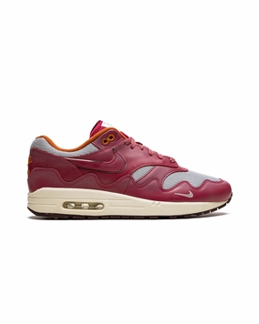 Nike Air Max 1 Patta Waves Rush Maroon heel - support - mechanism shoes