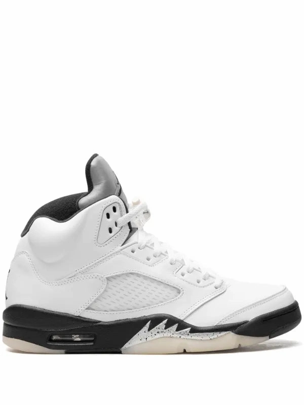 Air Jordan 5 Retro OG "White" leather - upper - quality shoes padded - straps