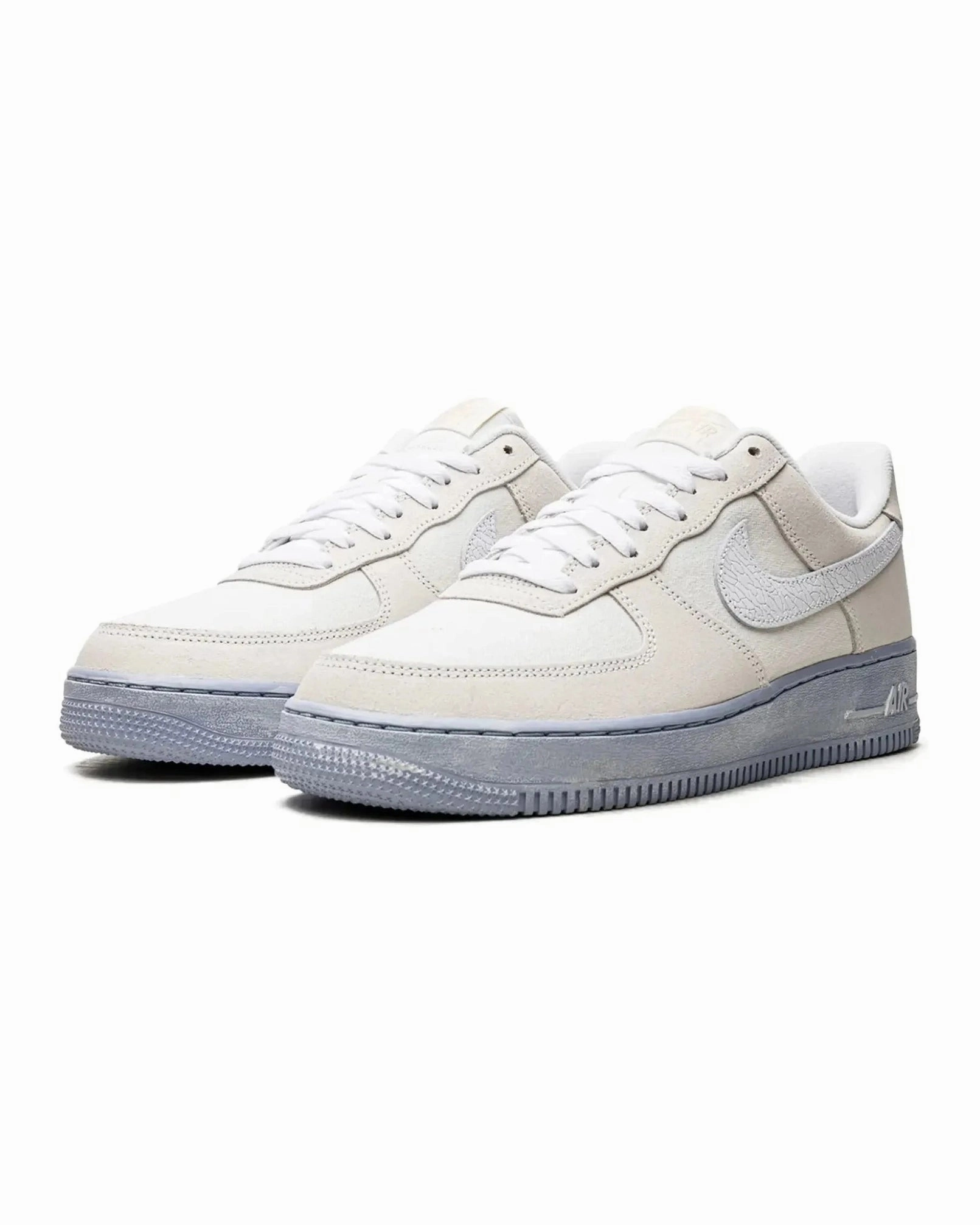 Nike Air Force 1 Low LV8 EMB Summit White Blue Whisper color - green water - resistant