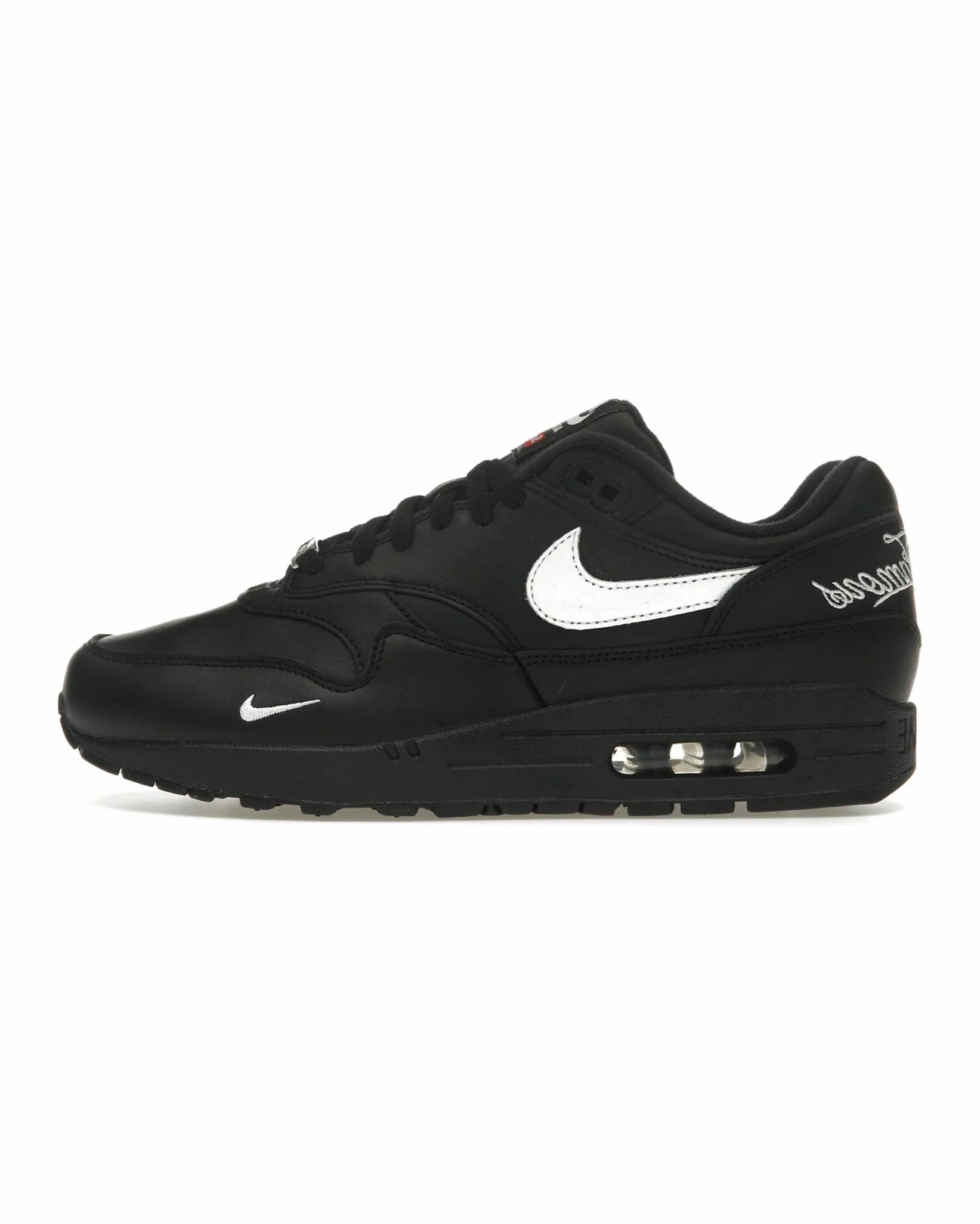 hill running shoes air pockets Nike Air Max 1 '87 SP Supreme Black White