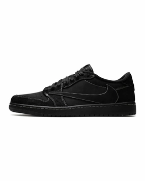 Subtle Texture Nike Air Jordan 1 Low X Travis Scott Black Phantom