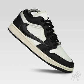 Versatile Style Panda Reverse Swoosh  - Jordan 1 Low Custom