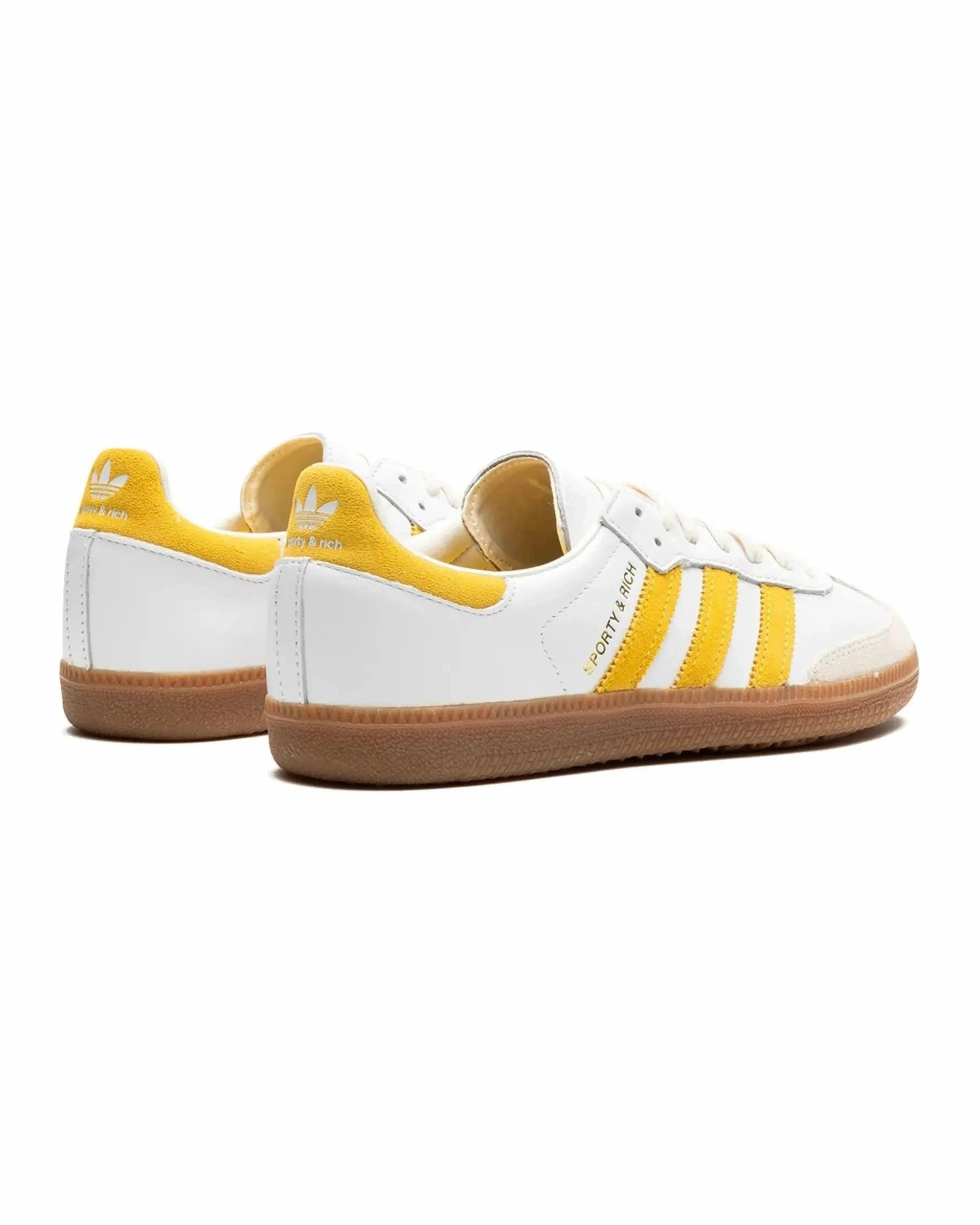 Adidas Samba Sporty & Rich White Bold Gold Power Stride Chic stability