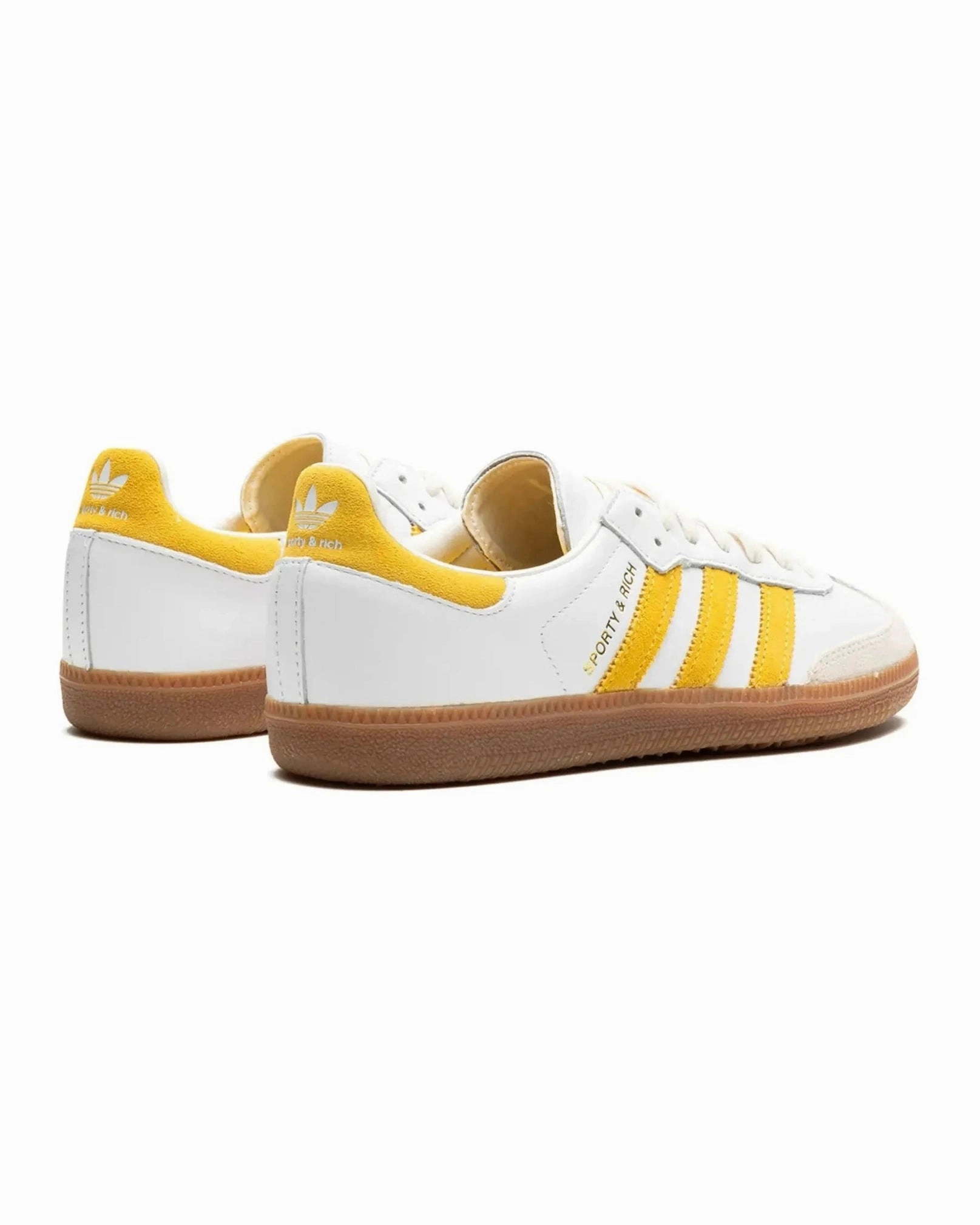Adidas Samba Sporty & Rich White Bold Gold Ultimate Comfort Premium Technology