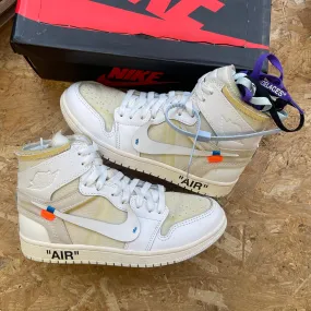 Jordan 1 High Off-White NRG - PRE-OWNED proper fit running in gyms