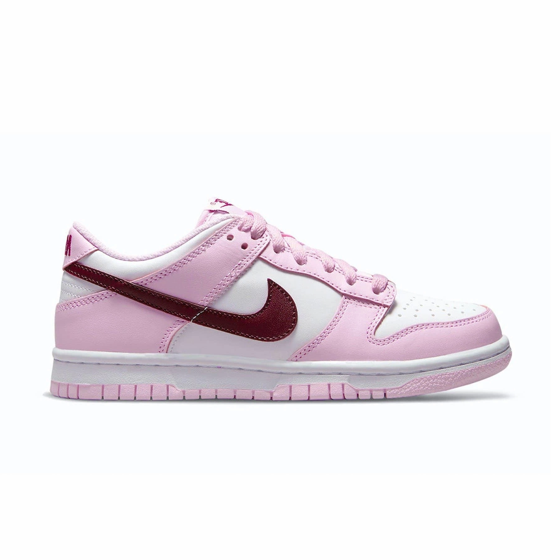 hydro - resistant - feature shoes zippered Nike Dunk Low 'Pink Red White'