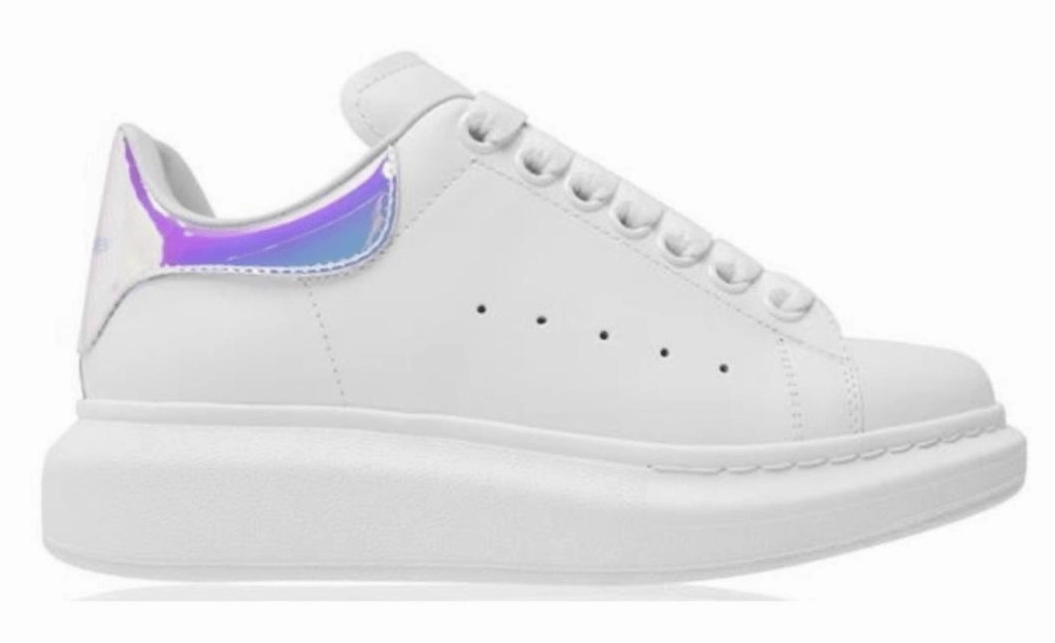 Quick Wear Alexander McQueen Oversized White Womans Trainers