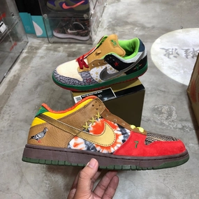 DS 2007' Nike Dunk Low Pro SB WHAT THE DUNK Foot Freedom Cushion Heel
