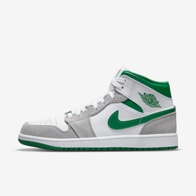 NIKE - Air Jordan 1 Mid SE  -  Grey Green Any Season Everyday Look