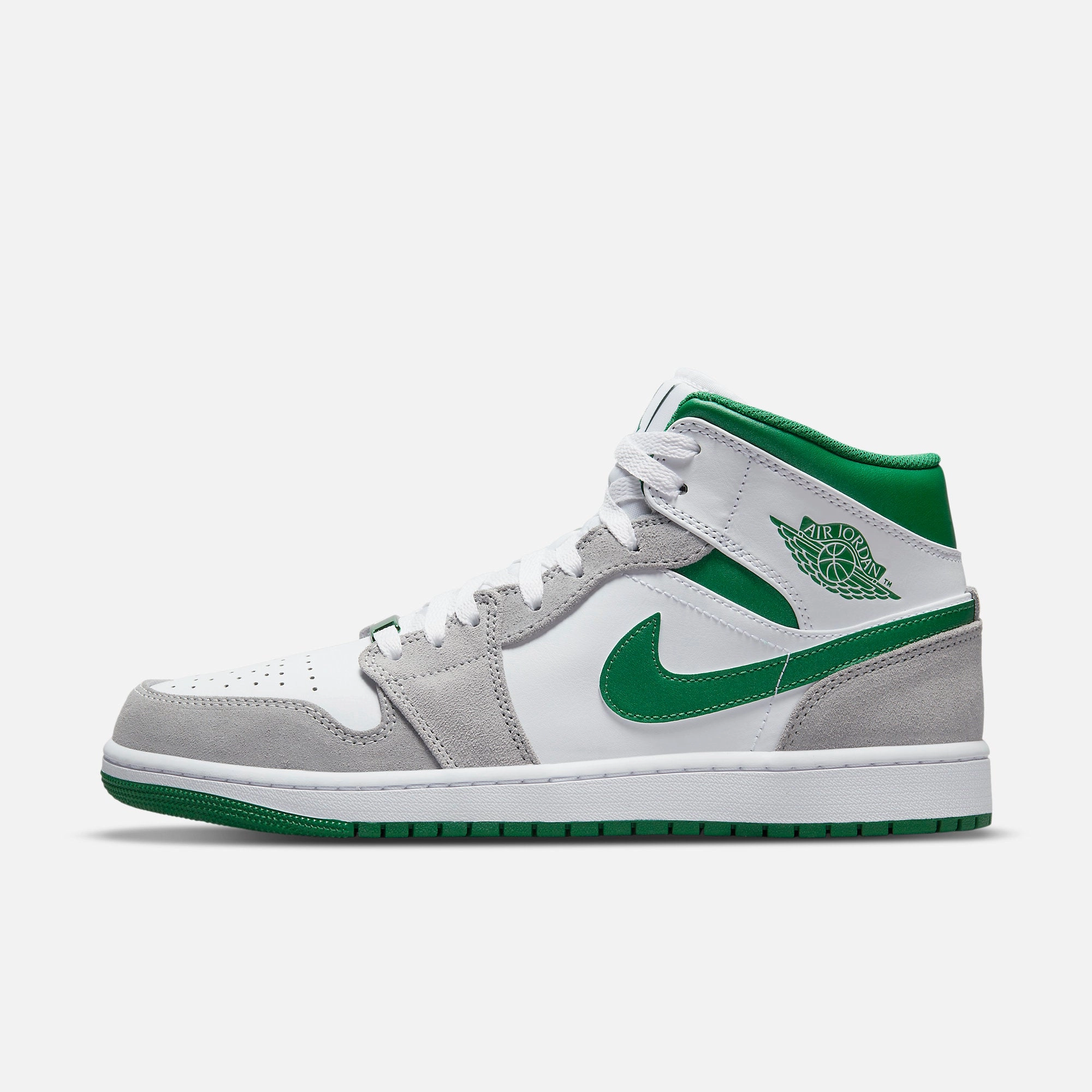 NIKE - Air Jordan 1 Mid SE  -  Grey Green Any Season Everyday Look
