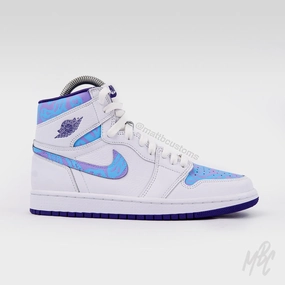 Autumn Ready Fog Step Trippy Smiley Camo - Jordan 1 High Custom