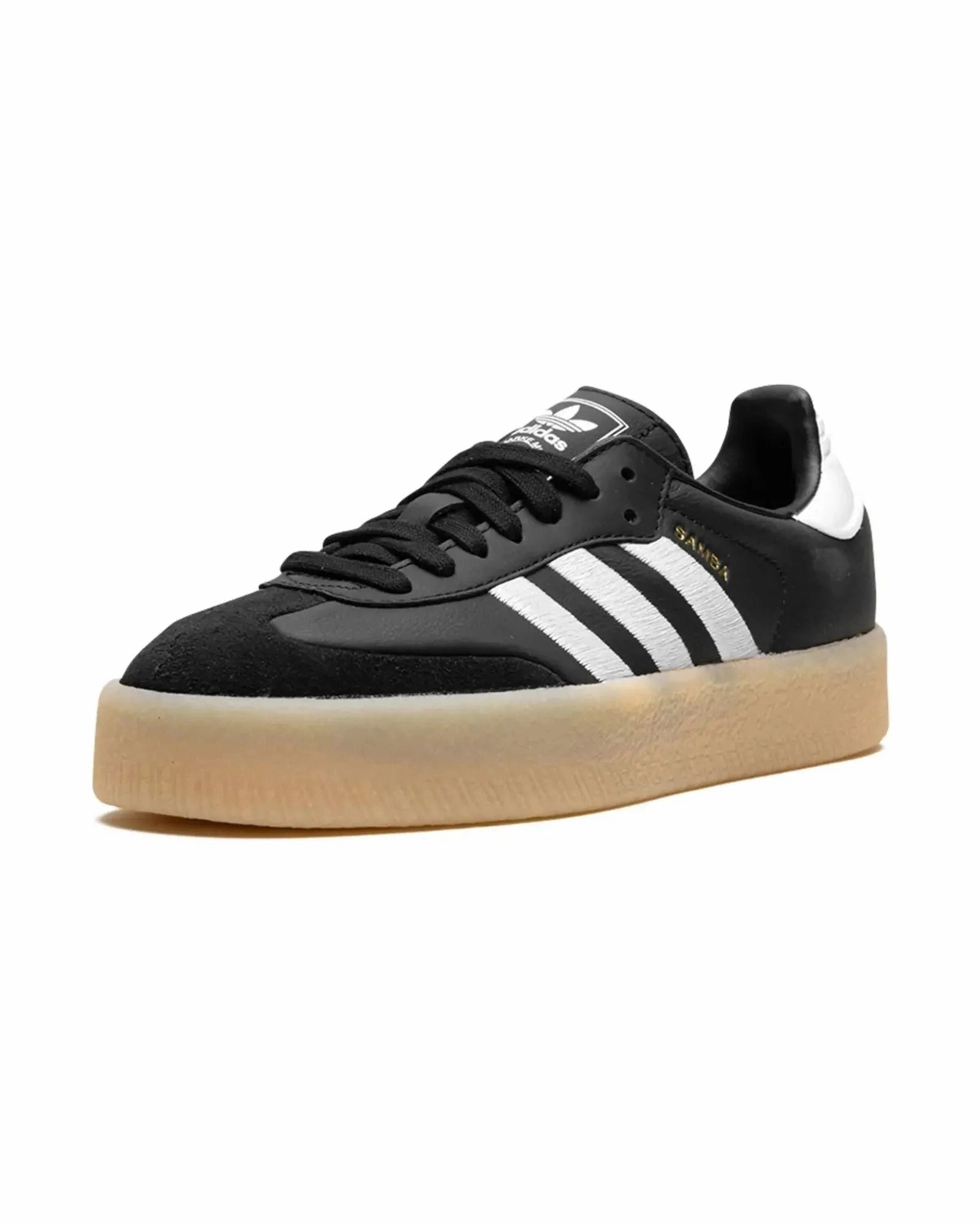 Adidas Samba Black White Gum Shock Vibe Vibrant Look