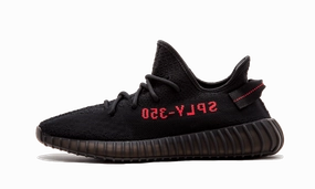 Bright Accents adidas Yeezy Boost 350 v2 Black Red (Bred)