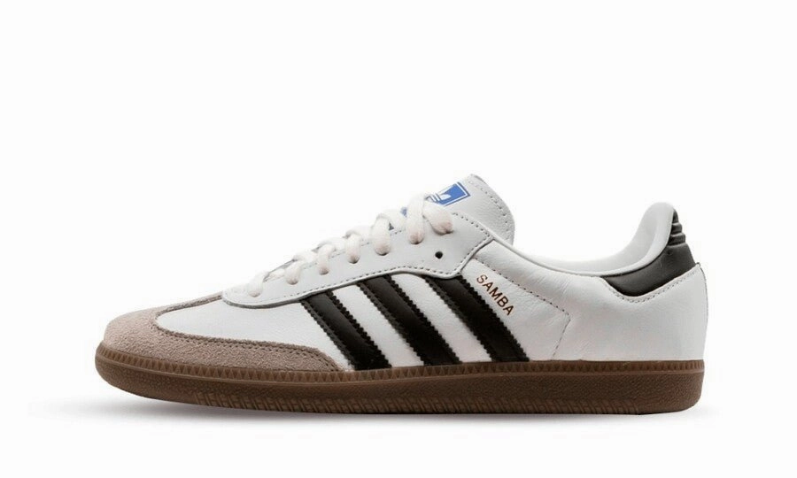 Adidas Samba OG Cloud White Core Black Lined interior Low Cut
