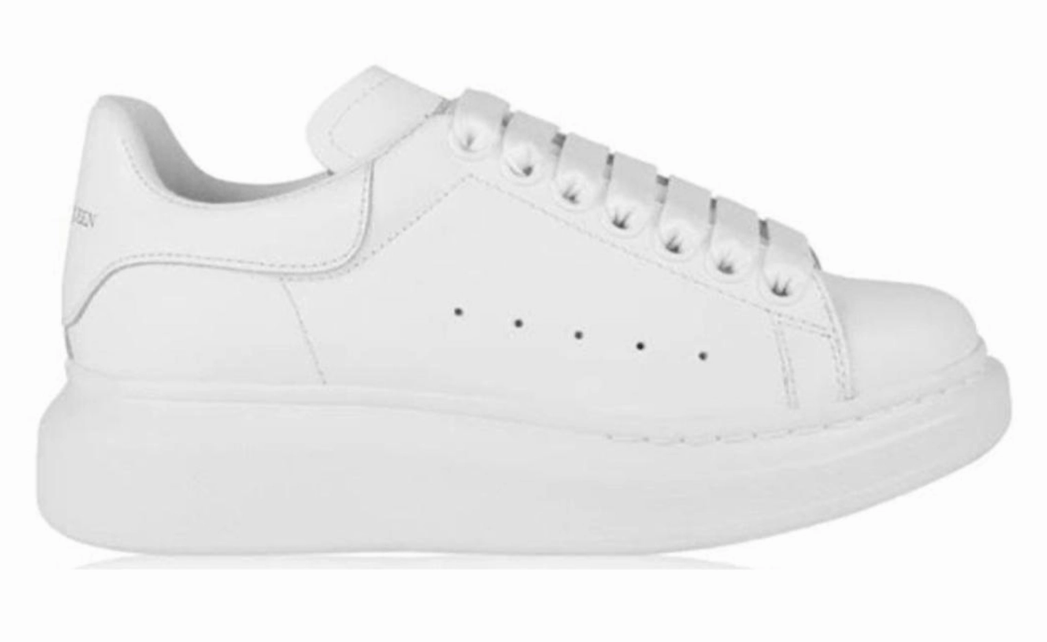 Alexander McQueen Oversized White Womans Trainers Lightweight Style Light Hike