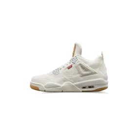 Levi's x Air Jordan 4 Retro 'White Denim' Anatomical shape