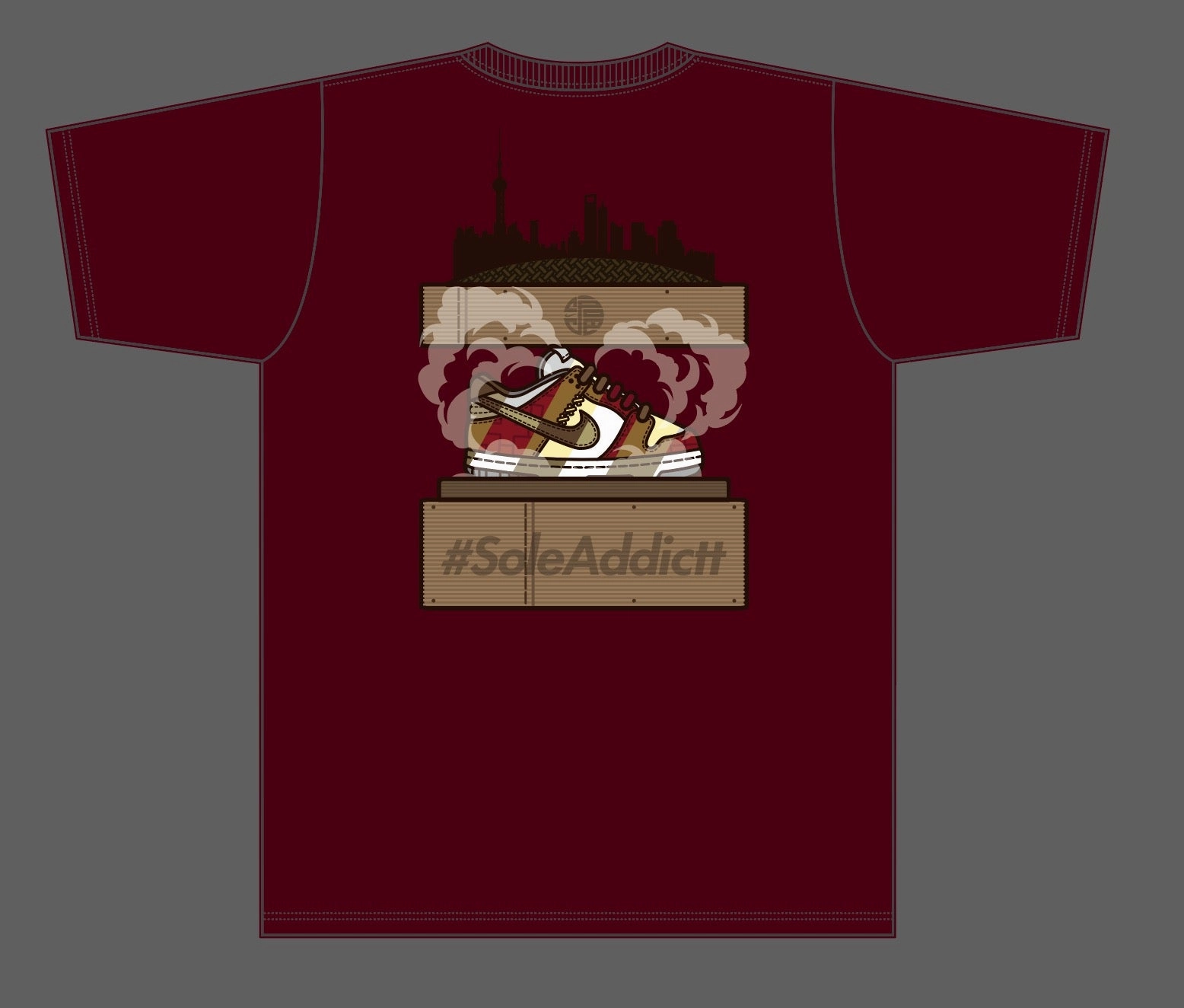 Contemporary Fit Padded cushioning SoleAddicttUnDS in Shanghai Tee