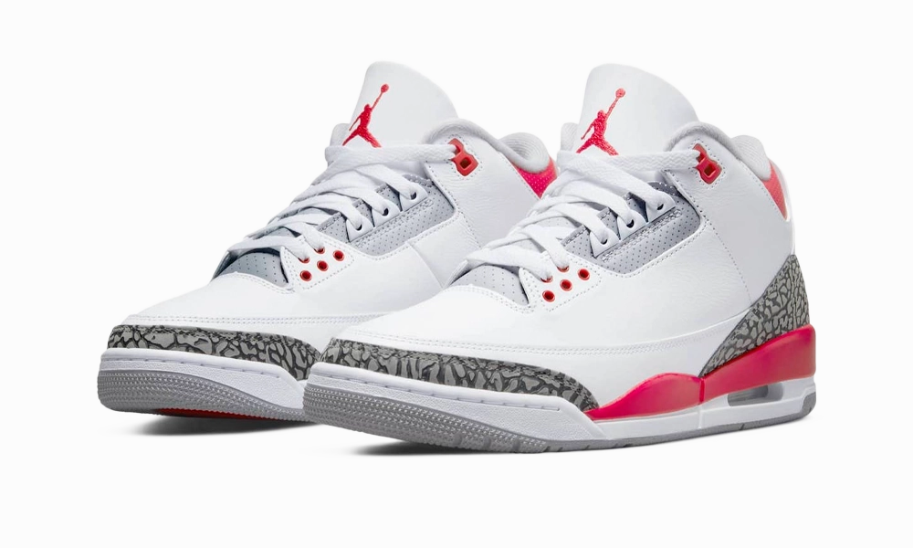 Durable Wear Air Jordan 3 Retro Fire Red (2022)