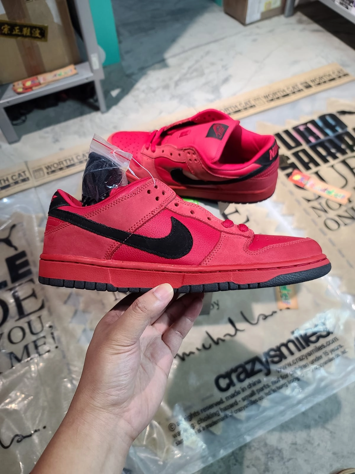 All-weather lining DS 2003' Nike Dunk Low Pro SB TRUE RED