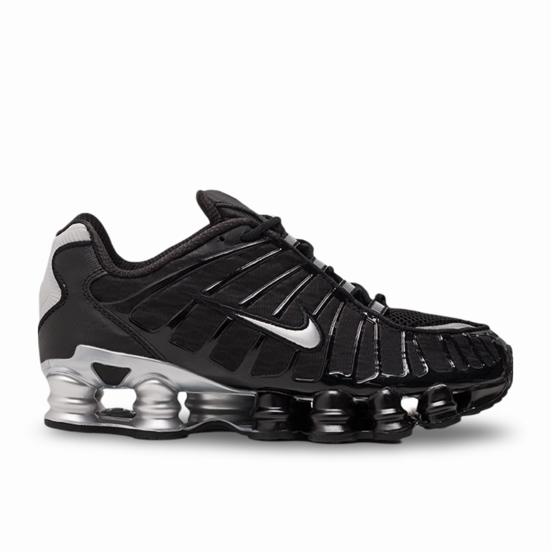 No Pressure Lean Profile NIKE SHOX TL Nike Shox TL 'Black/Metallic Silver