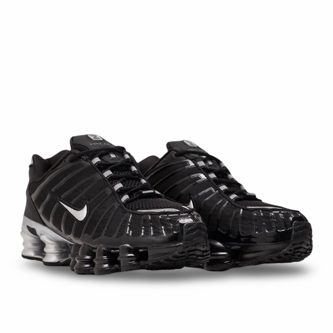 NIKE SHOX TL Nike Shox TL 'Black/Metallic Silver Ready For Action Run Errands