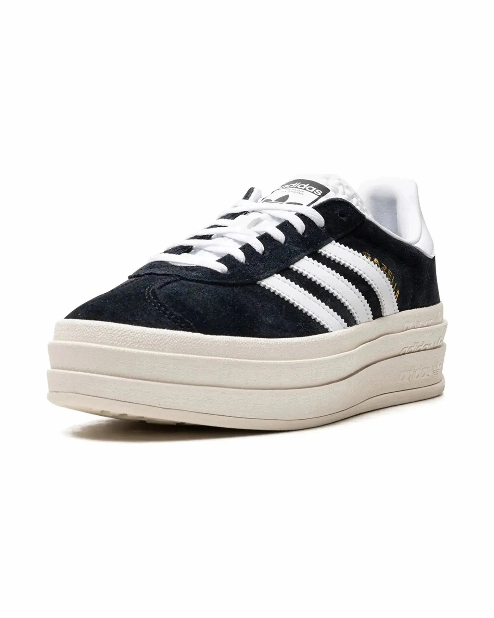 Adidas Gazelle Bold Core Black White Stable Step Bold colors