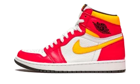 Air Jordan 1 Retro High Light Fusion Red track - and - field shoes