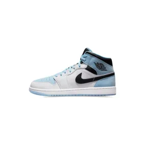 Air Jordan 1 Mid SE 'White Ice Blue' comfortable socks ultramarathon