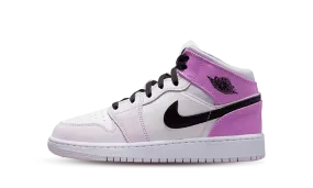 Air Jordan 1 Mid Barely Grape (GS) circular track running gear fixed - insole - feature shoes