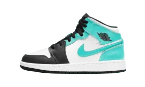 Durable strength training shoes Air Jordan 1 Mid Igloo Island Green