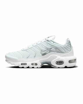 Nike TN White Metallic Silver road race strength training shoes