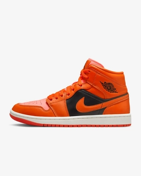 Silver Glow fashion pick Nike - Air Jordan 1 Mid SE - Crimson Black