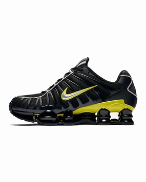 sweat - management shoes Nike Shox TL Black Dynamic Yellow Metallic Silver