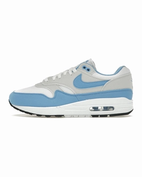 Lightweight Design waterproof - construction - reliability shoes Nike Air Max 1 White University Blue