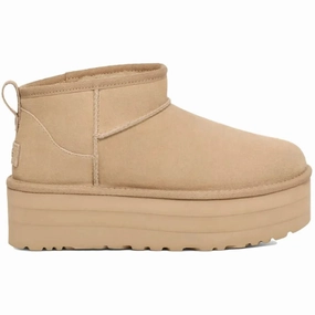 Long Wear Modern Mood Ugg Classic Ultra Mini Platform Boot Mustard Seed