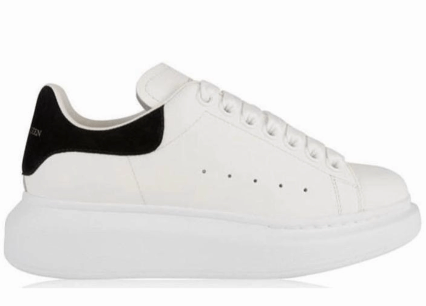 Lunch Walk Alexander McQueen Oversized Black White Womans Trainers