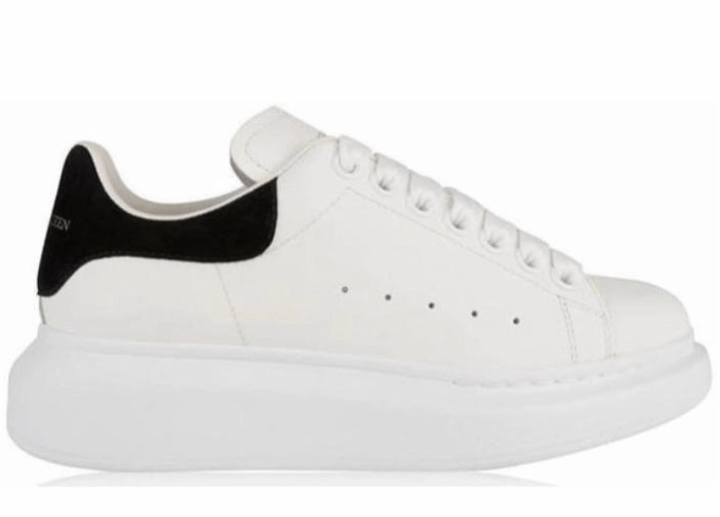 Alexander McQueen Oversized Black White Womans Trainers Mesh Flow Glow Step