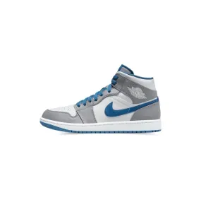 Air Jordan 1 Mid 'Cement True Blue' Walking Essential