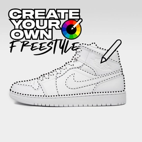 Freestyle (Create Your Own) - Jordan 1 Mid Custom Smooth Toe