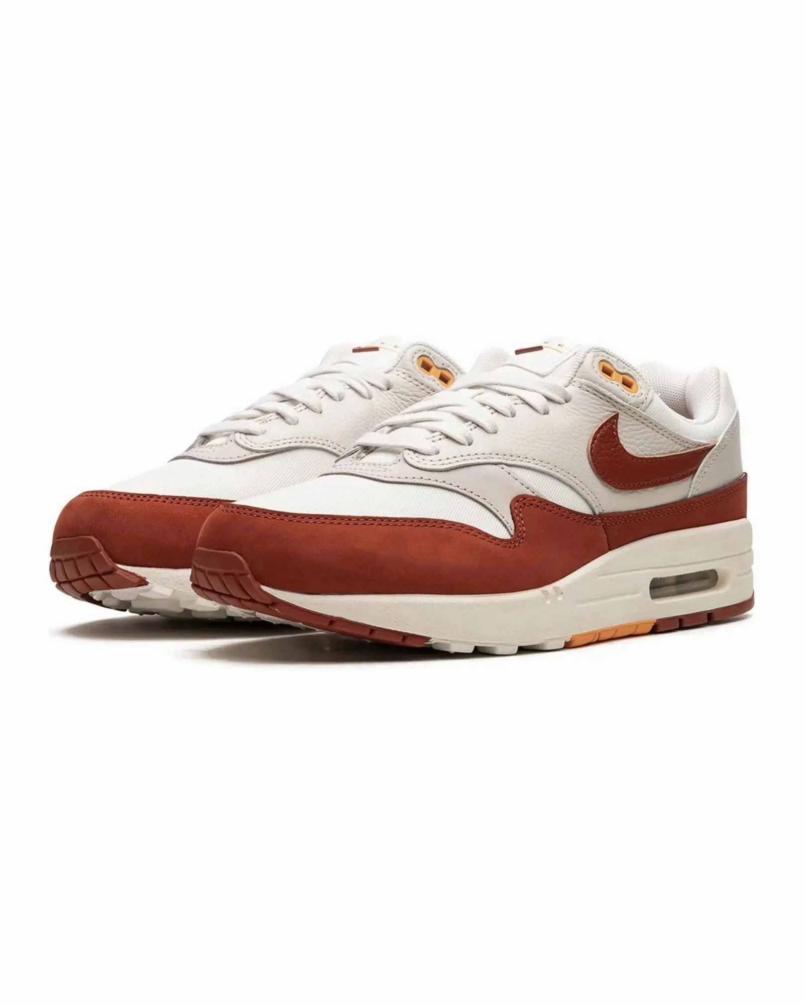 Function - rich hook - and - loop running shoes Nike Air Max 1 Rugged Orange