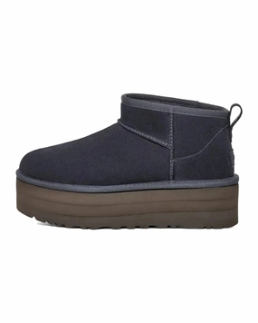 Flexible Fit Cold Safe UGG Classic Ultra Mini Platform Boot Eve Blue (W)